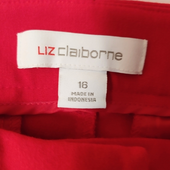 Liz Claiborne red pants Size 16 - Picture 2 of 12